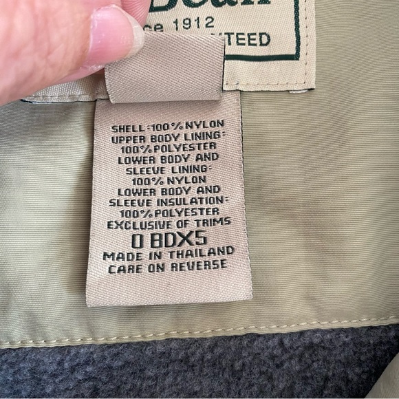 L.L. Bean Polartec Thinsulate Lined Jacket w/ Hood, Multiple Pockets, Men’s L - Picture 8 of 10